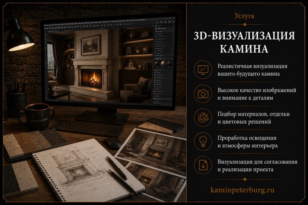 3D-визуализация камина
