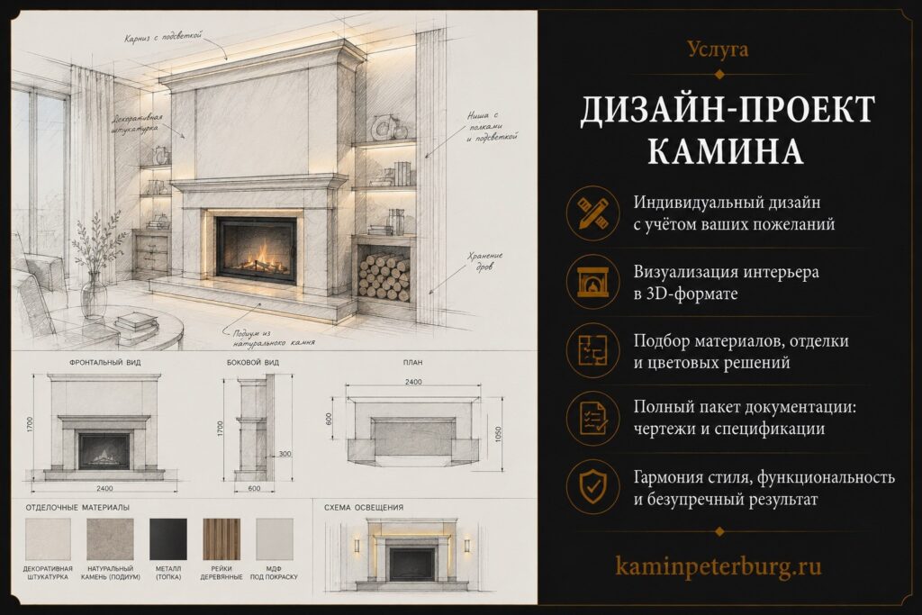 Дизайн-проект камина