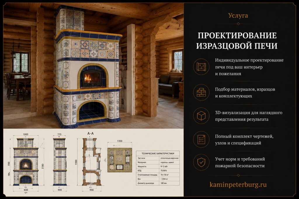 Проектирование изразцовой печи