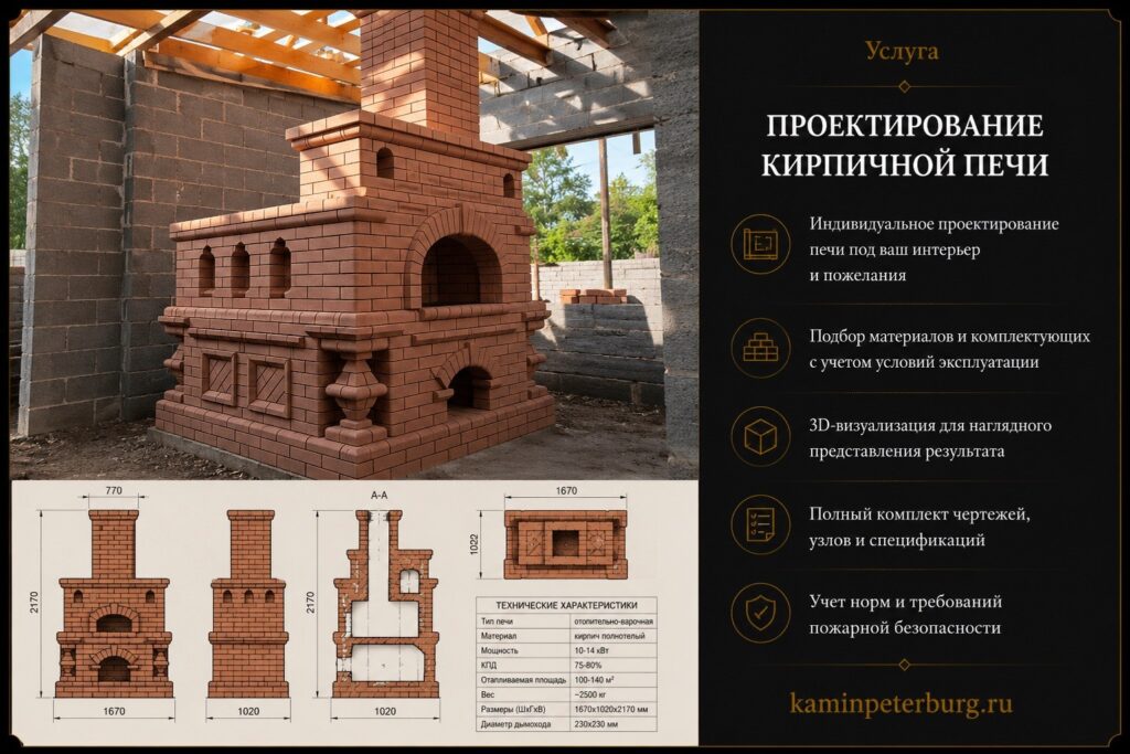 Проектирование кирпичной печи