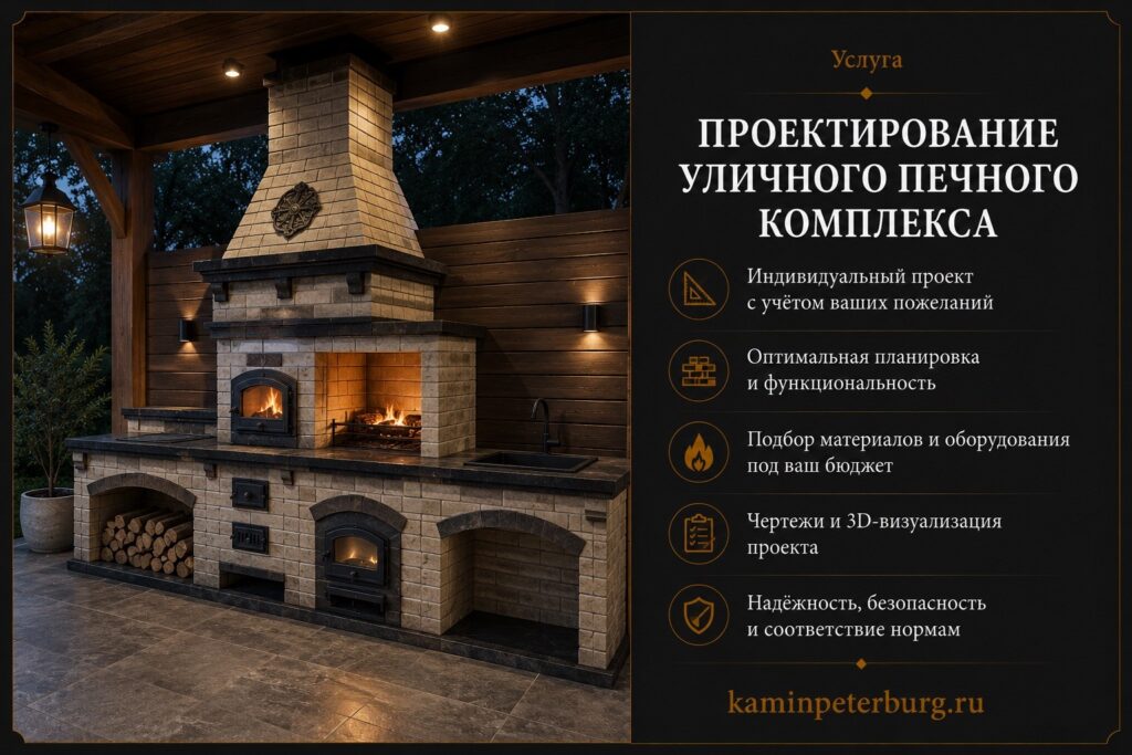 Проектирование уличного печного комплекса